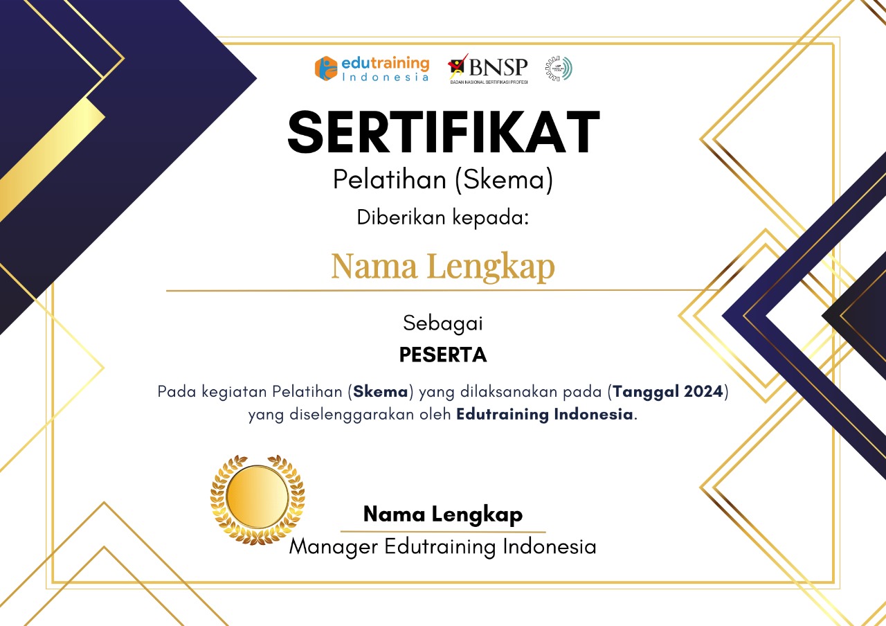 Sertifikat Pelatihan